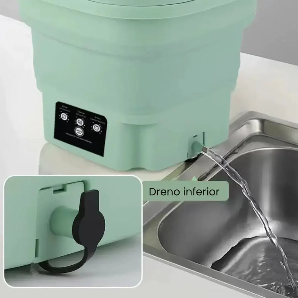 Mini lavadora portátil TurboClean de 9 L