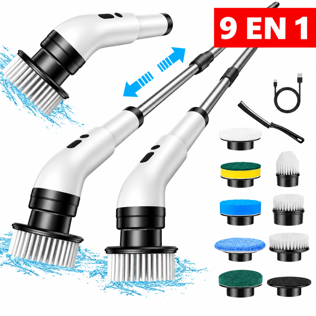 Cepillo Limpiador Electrico 9 En 1