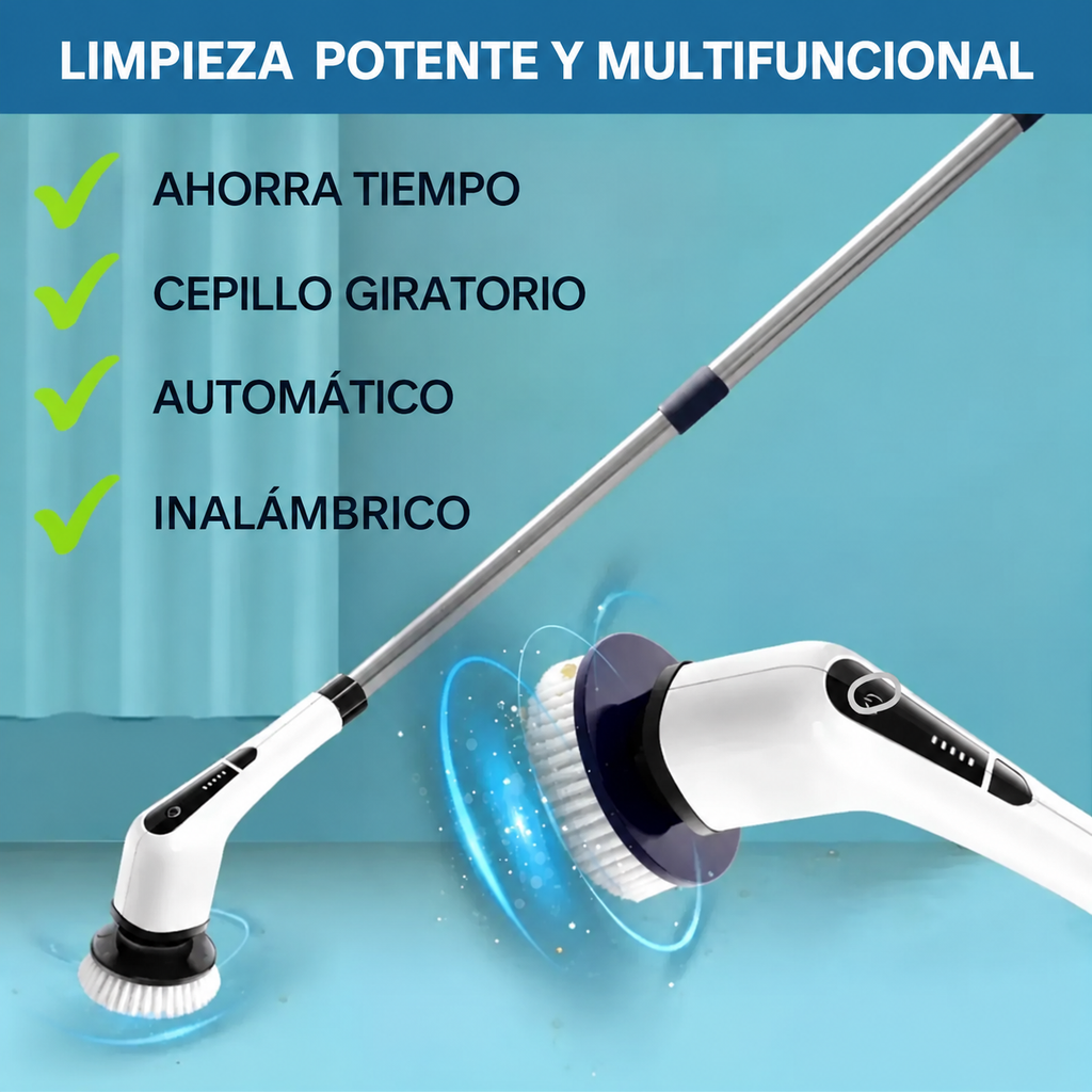 Cepillo Limpiador Electrico 9 En 1