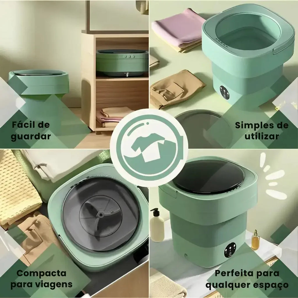 Mini lavadora portátil TurboClean de 9 L