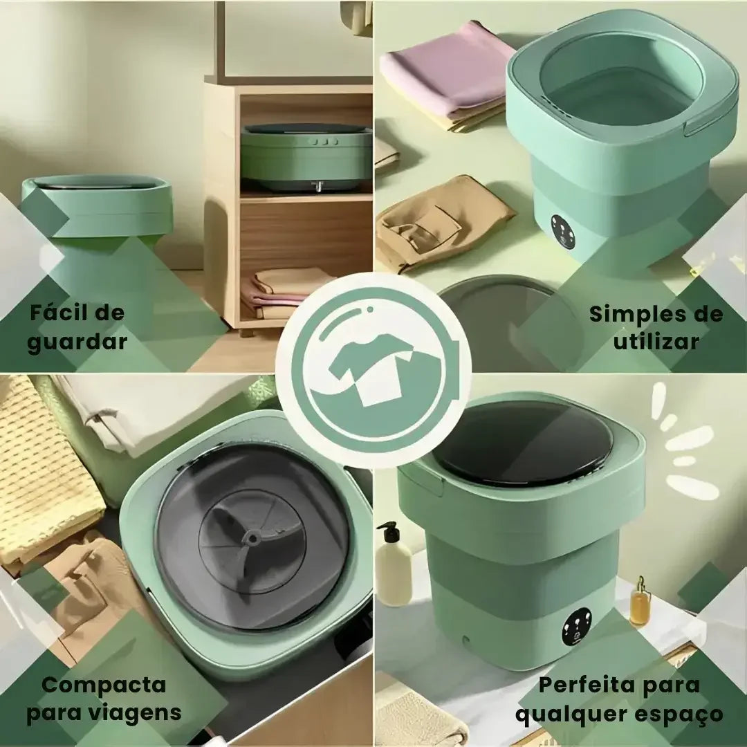 Mini lavadora portátil TurboClean de 9 L